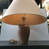 Former schuytener ceramics robert lamp - vintage cream lampshade