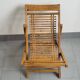Chaise longue enfant en bambou & hêtre vintage 1950