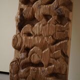 Hand-carved wooden decorative sculpture, mid-century, Danish cabinetmaker, 1970s.