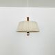 Raffia Bast and Walnut Pendant Lamp by Temde