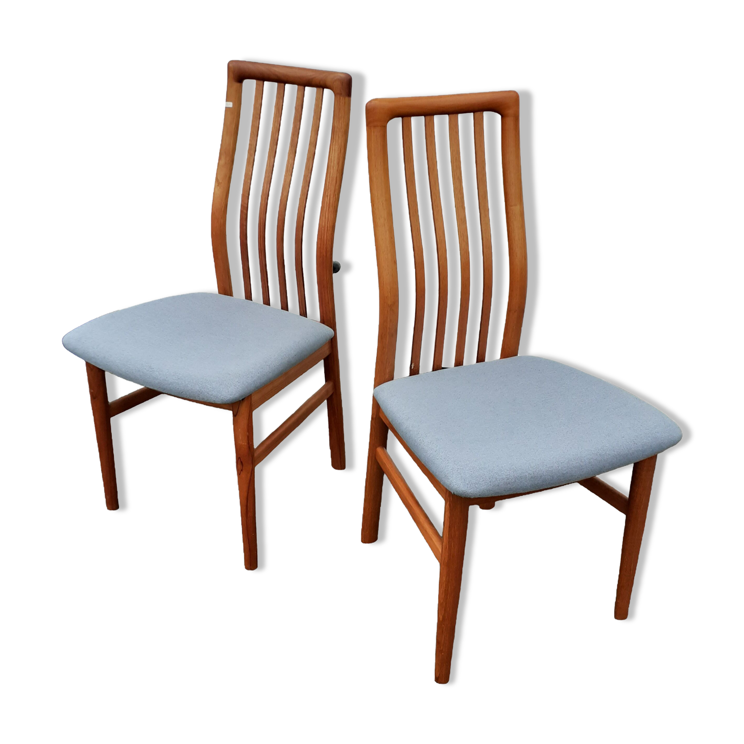 Pair of scandinavian chairs teak