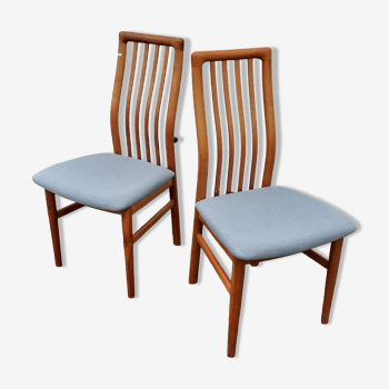 Paire de chaises scandinaves teck