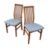 Paire de chaises scandinaves teck