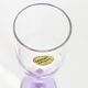 Lot de 4 flûtes Crystal d'Arques vintage en verre alexandrite