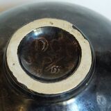 Four bowls free-form cups with French metal enamel