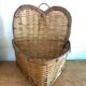 Vintage rattan baskets to hang