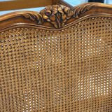 Lit basket in caning Louis XV style 1950