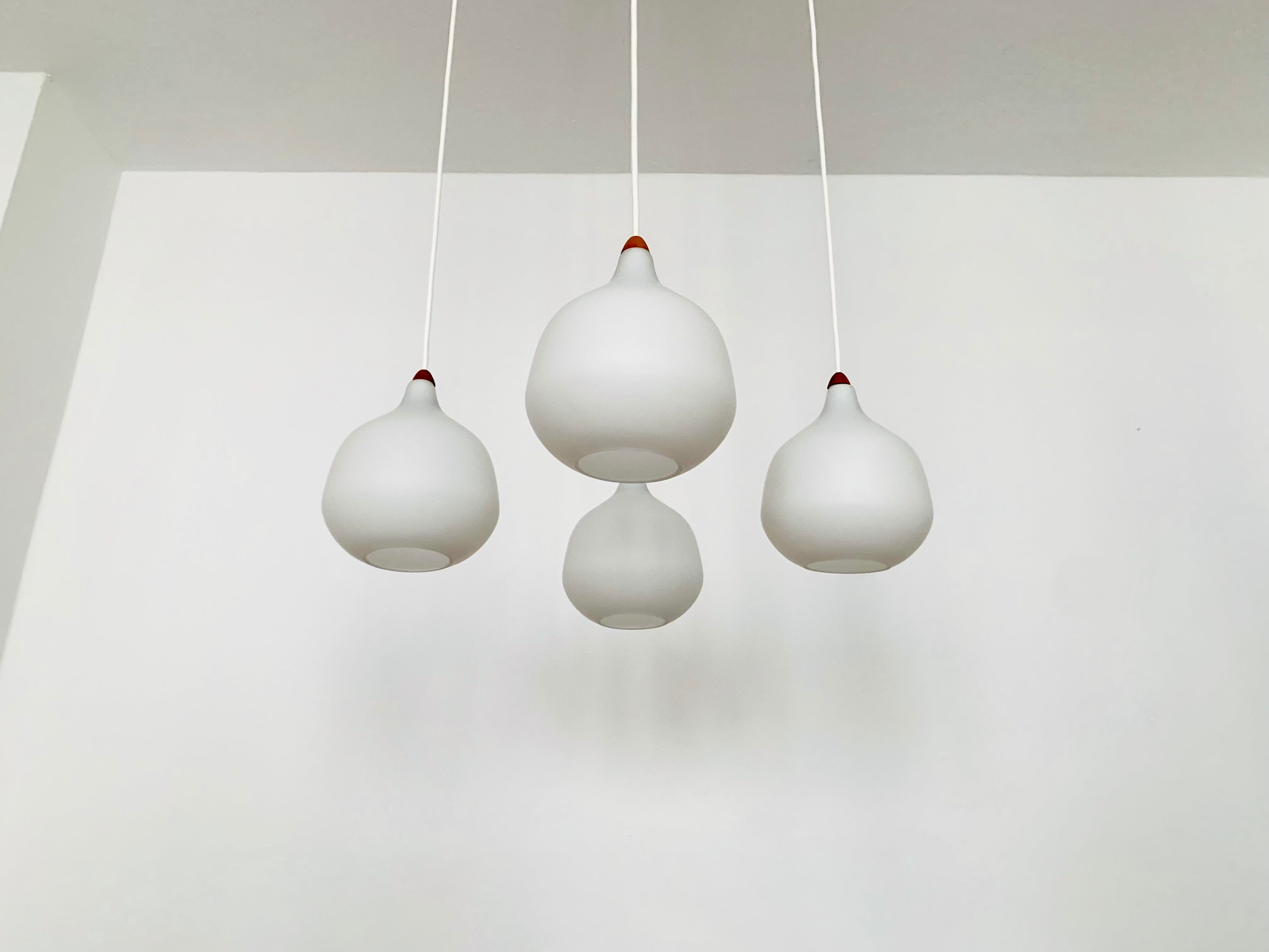 Opaline Cascading Lamp by Uno and Östen Kristiansson for Luxus