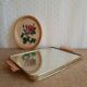 Brass top with vintage mirror