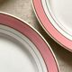 Dessert service plates and dish in Luneville porcelain