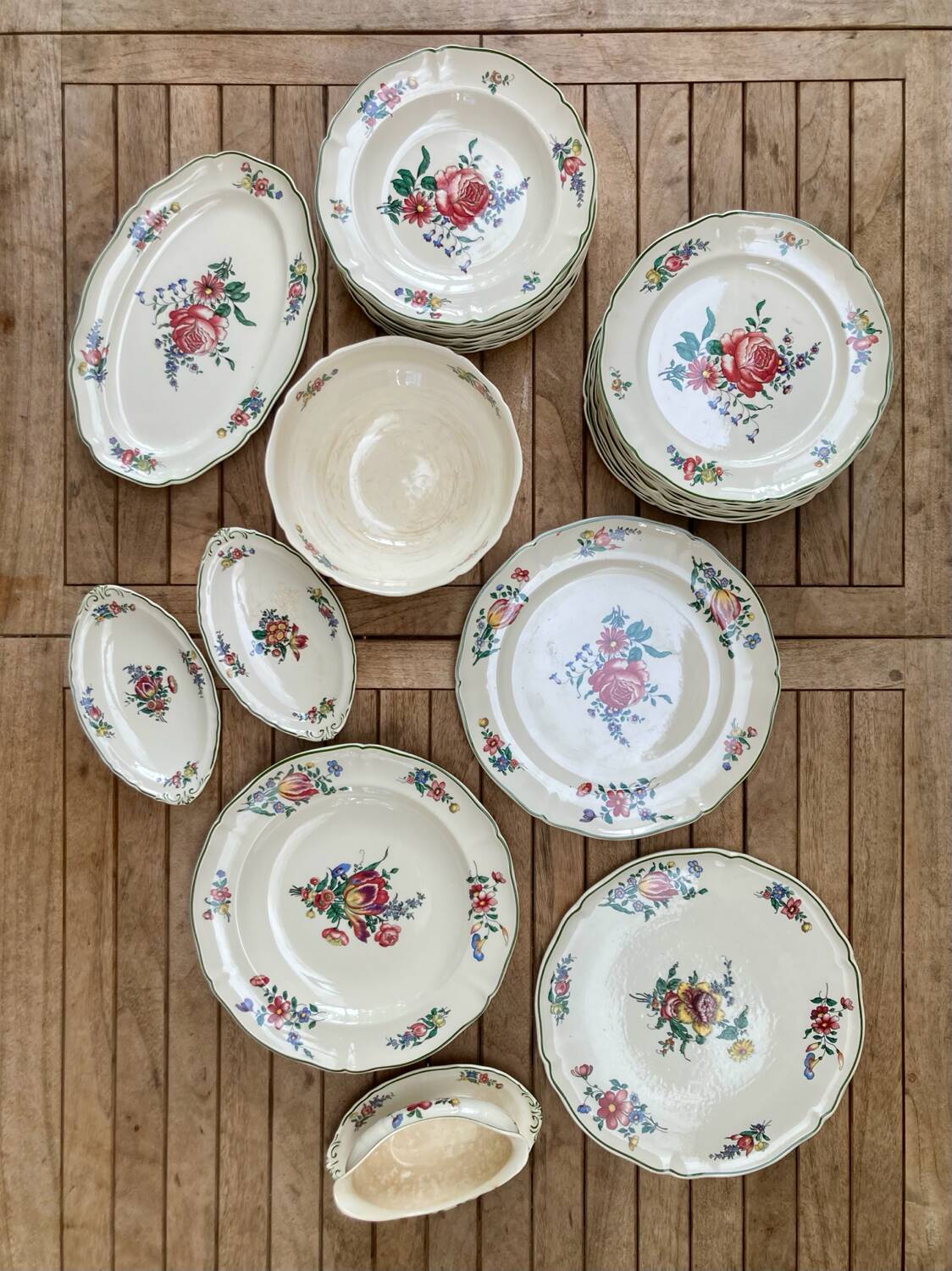 6 “Mettlach” dinner plates - Old Strasbourg Villeroy&Boch