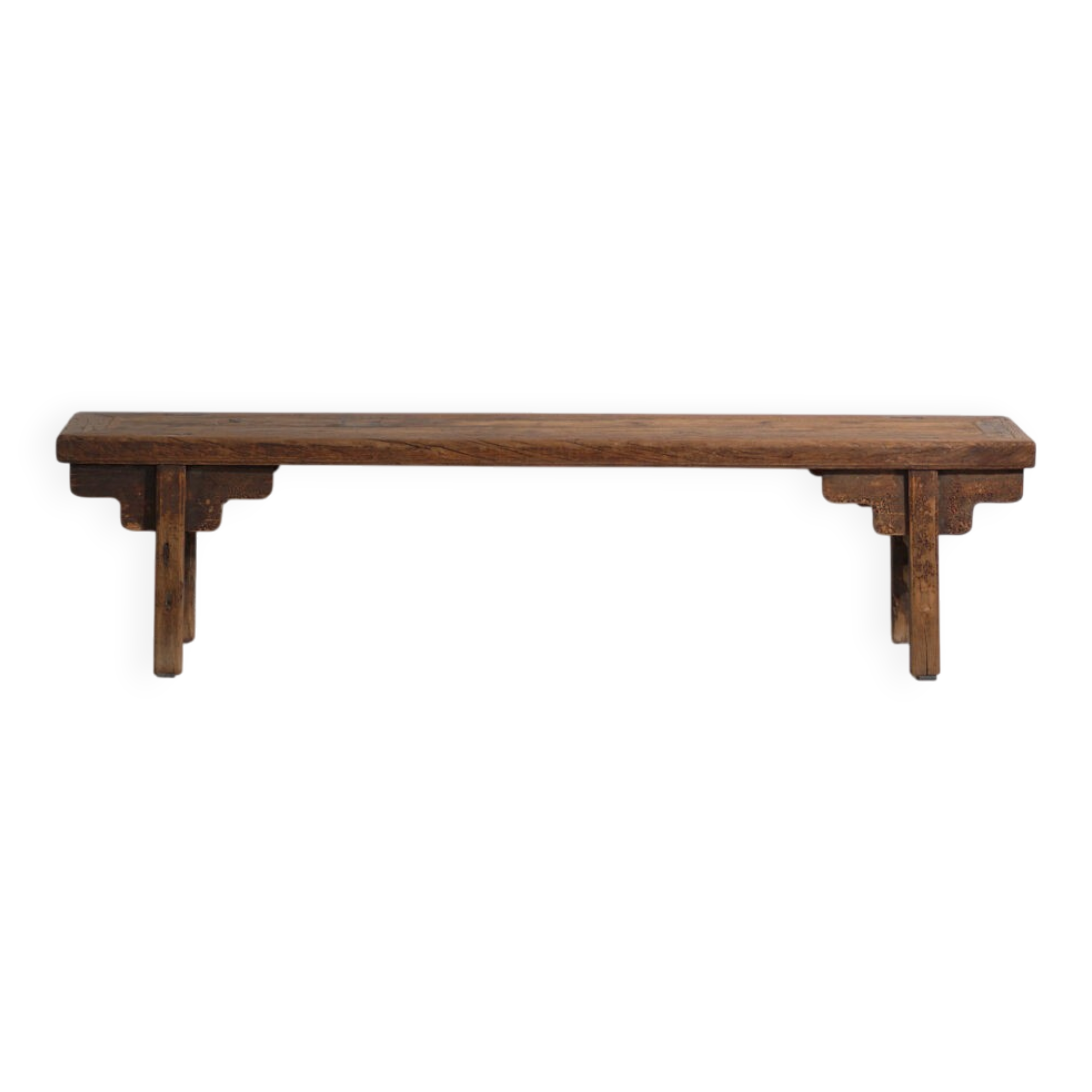 Banc ancien en bois d’orme – Chine, vers 1930