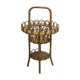 Portable bar stores rattan bottles