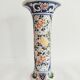Vase bfk boch frères keramis décor fleurs