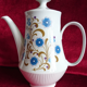 Cafetière en porcelaine de colditz germany décor fleurs vintage