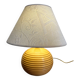 Lampe pied ovale bois massif année 80