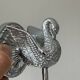 Pair of metal swan wall hooks