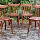 Set 4 chairs bistro Luterma 40s
