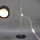 Adjustable Black Bakelite Industrial Table Lamp / Czechoslovakia, 1970s