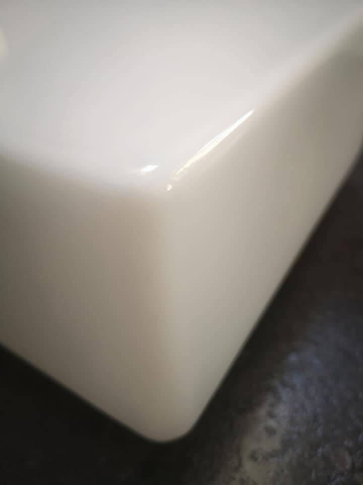 Old vintage square opaline ceiling/wall light 1960/70