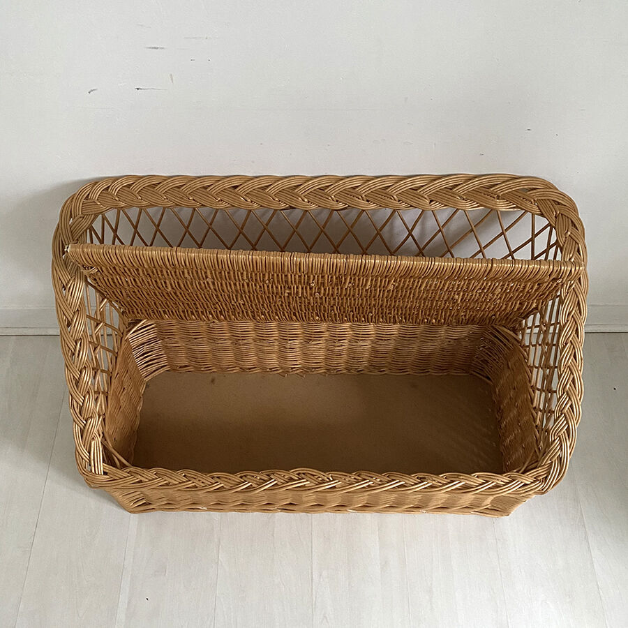 70's vintage wicker toy box