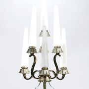 Floor lamp in bronze and crystal Sabino 1930