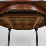 Scandinavian Modern Extendable Oval/Round Dinning Table, 1960, Denmark