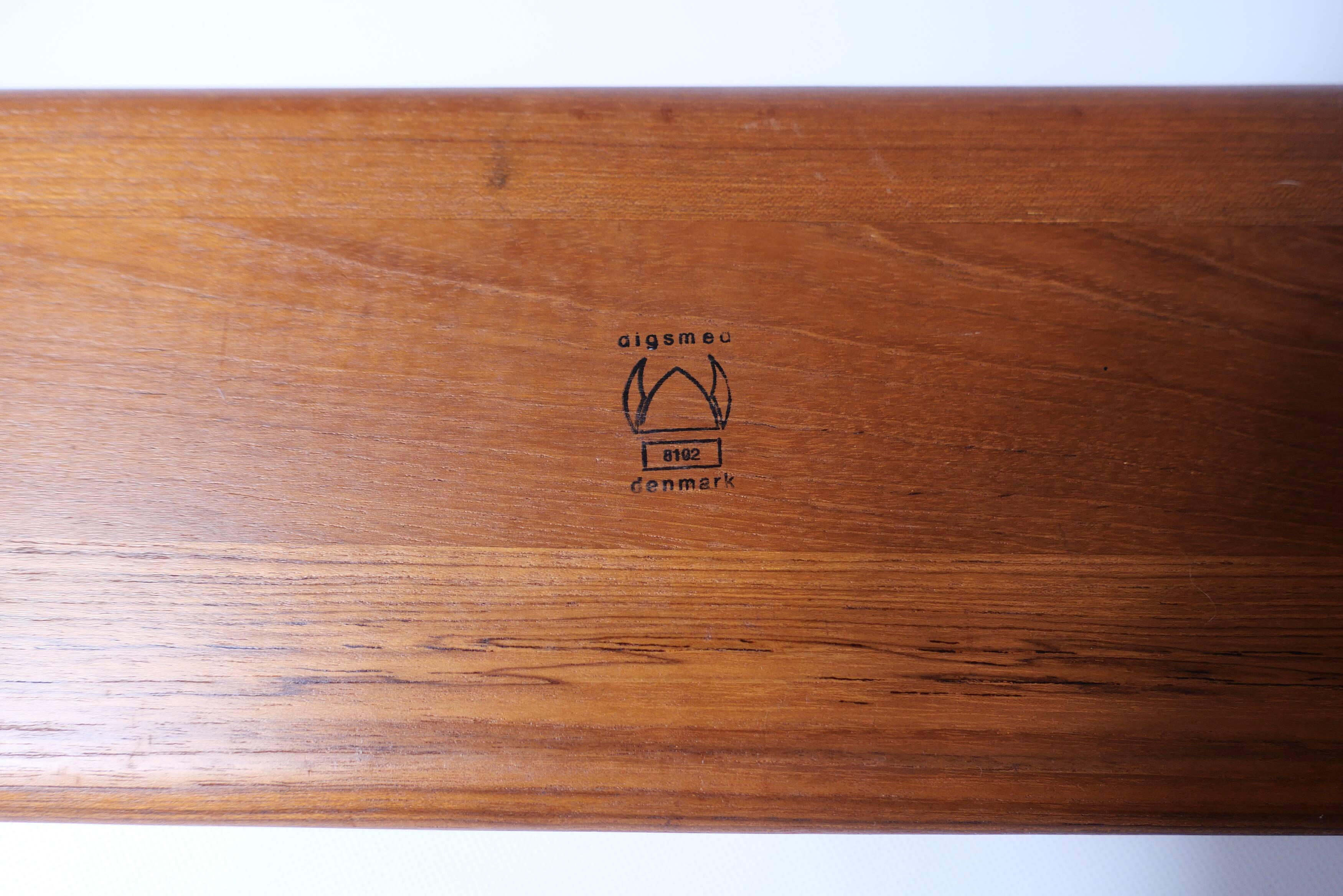 Plateau  aperitif en teck design scandinave digsmed 1960