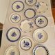 Set of 12 mismatched dinner plates