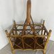 Basket, bottle holder, bamboo and rattan, 1970s