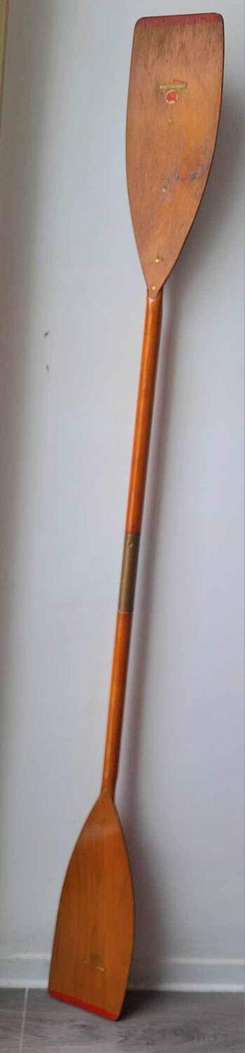 Large paddle, vintage wooden oar