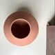 Sculptural vase in matte nude ceramic, Asa design 1980.