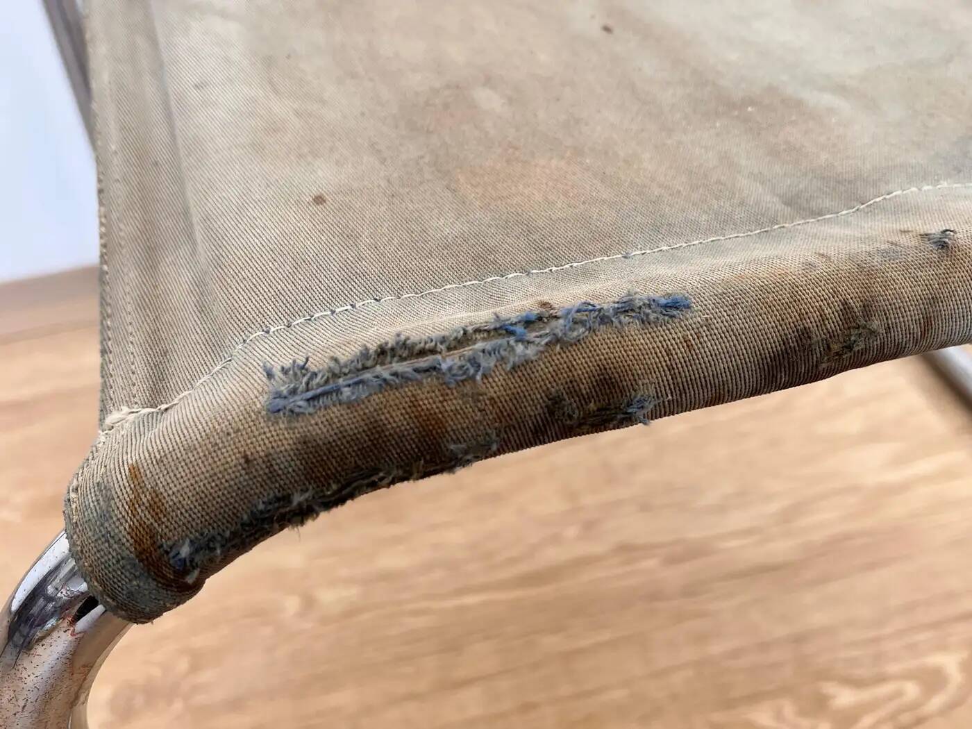 Tubular steel chrome Bauhaus chair / Thonet, Mart Stam, 1930 (Eisengarn)