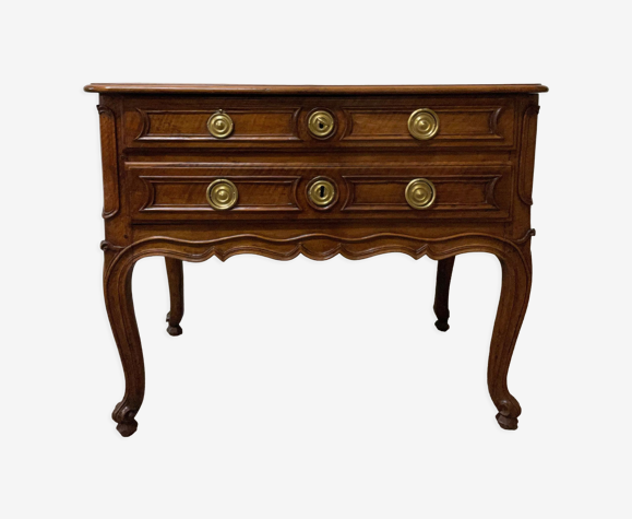 Commode perruquière provençale en noyer d'époque du XVIIIème siècle