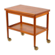 Tea cart with folding tray Poul Jeppesen Denmark circa 1965