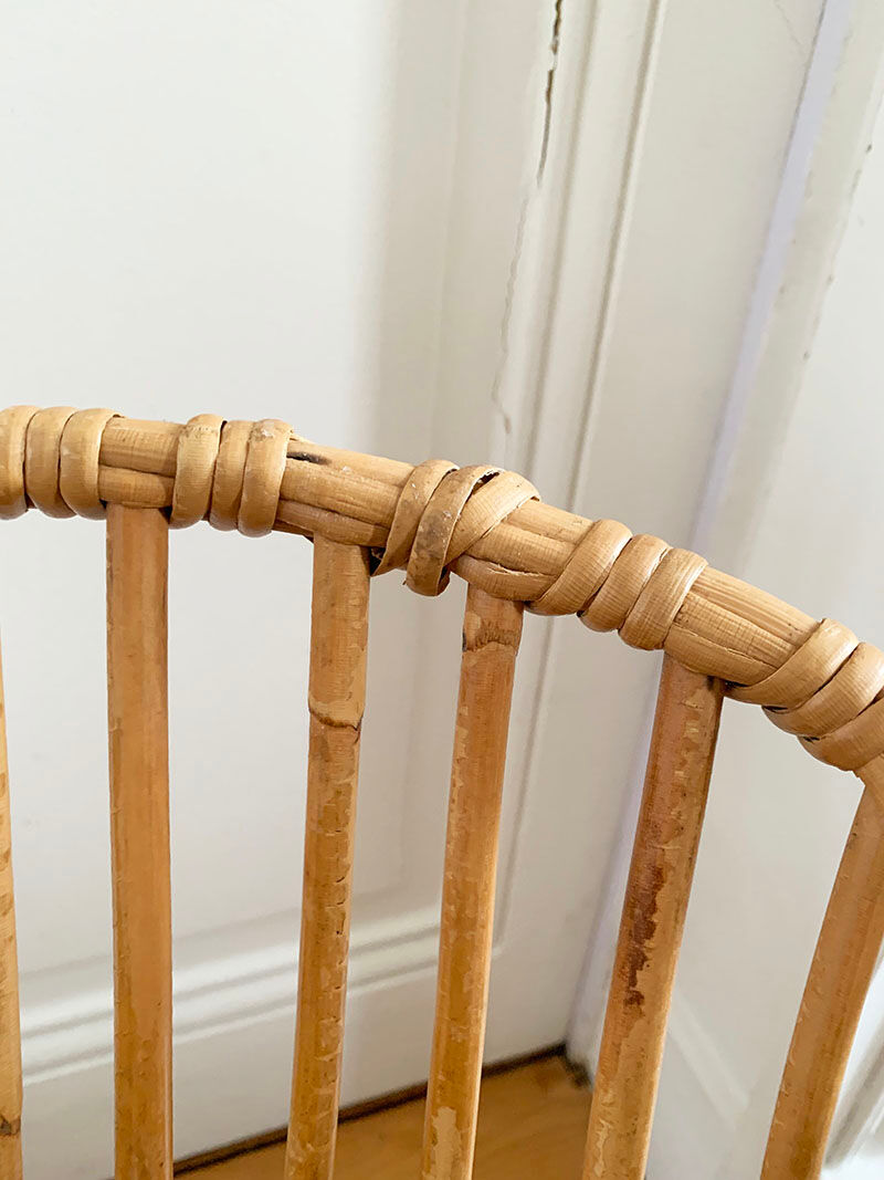 Child chair in rattan