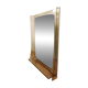 Vintage Wall Mirror with Shelf: 1970s Hollywood Regency Decor