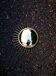 Mid-century 60s Gold Brass Witch Eye Sunburst Mirror