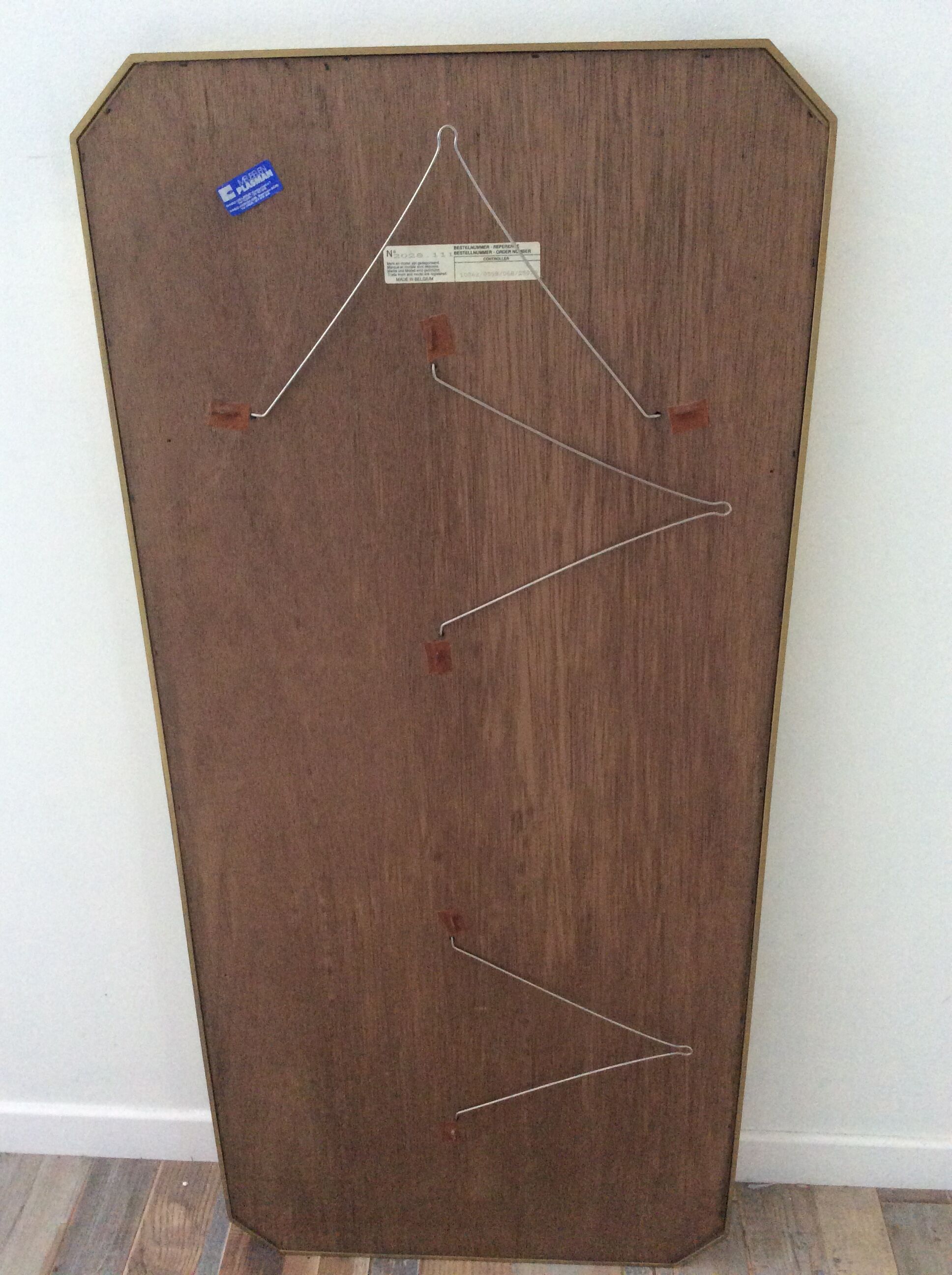 Mirror with parcloses of the 60s and 70s - 106x48cm
