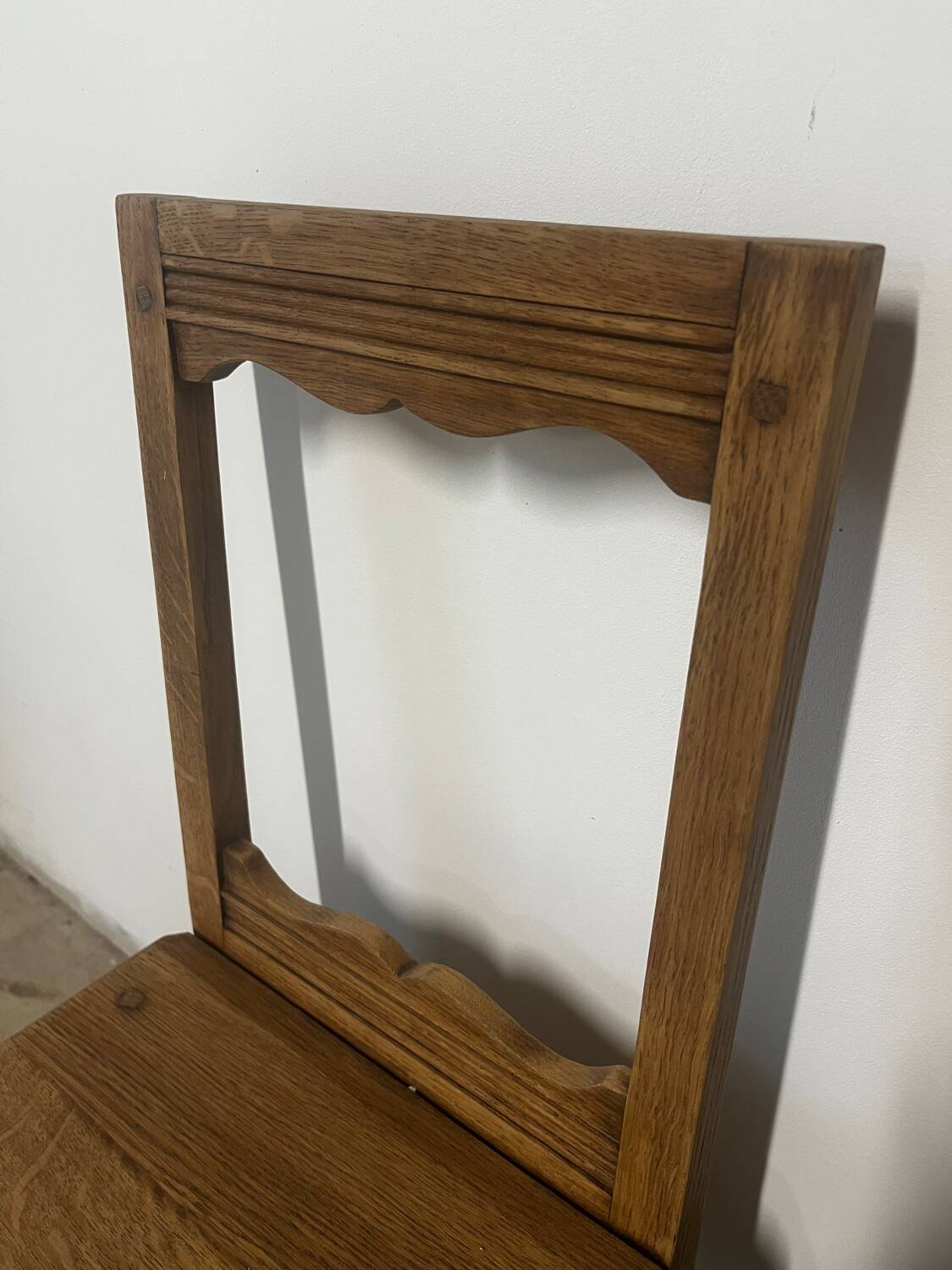 Solid oak chair for children