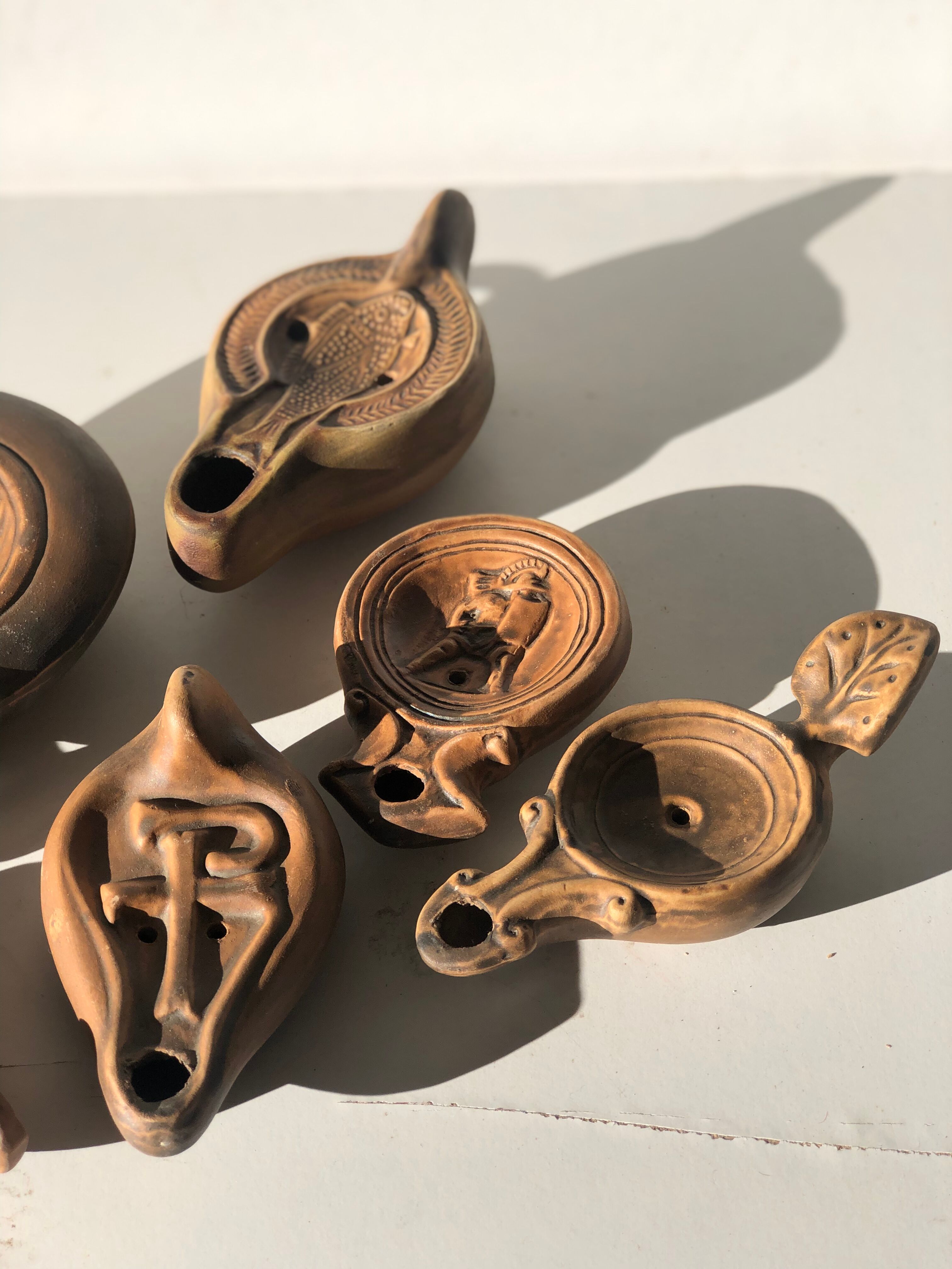 Lampes à huile en terre