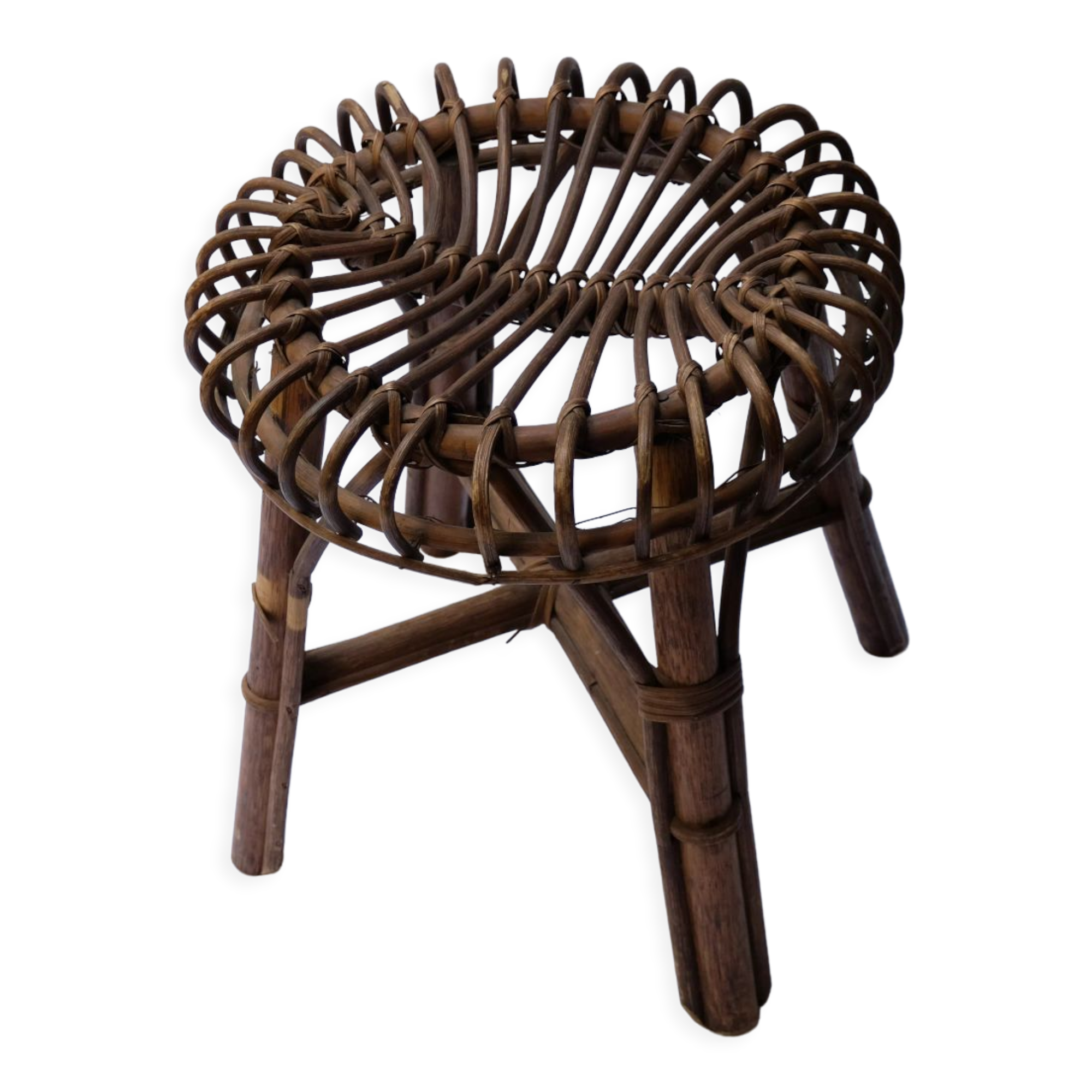 Rattan stool