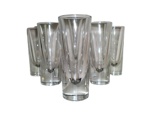 6x Cinzano Aperitif Mid-Century Bullet Glasses – Carlo Moretti - Borgonovo