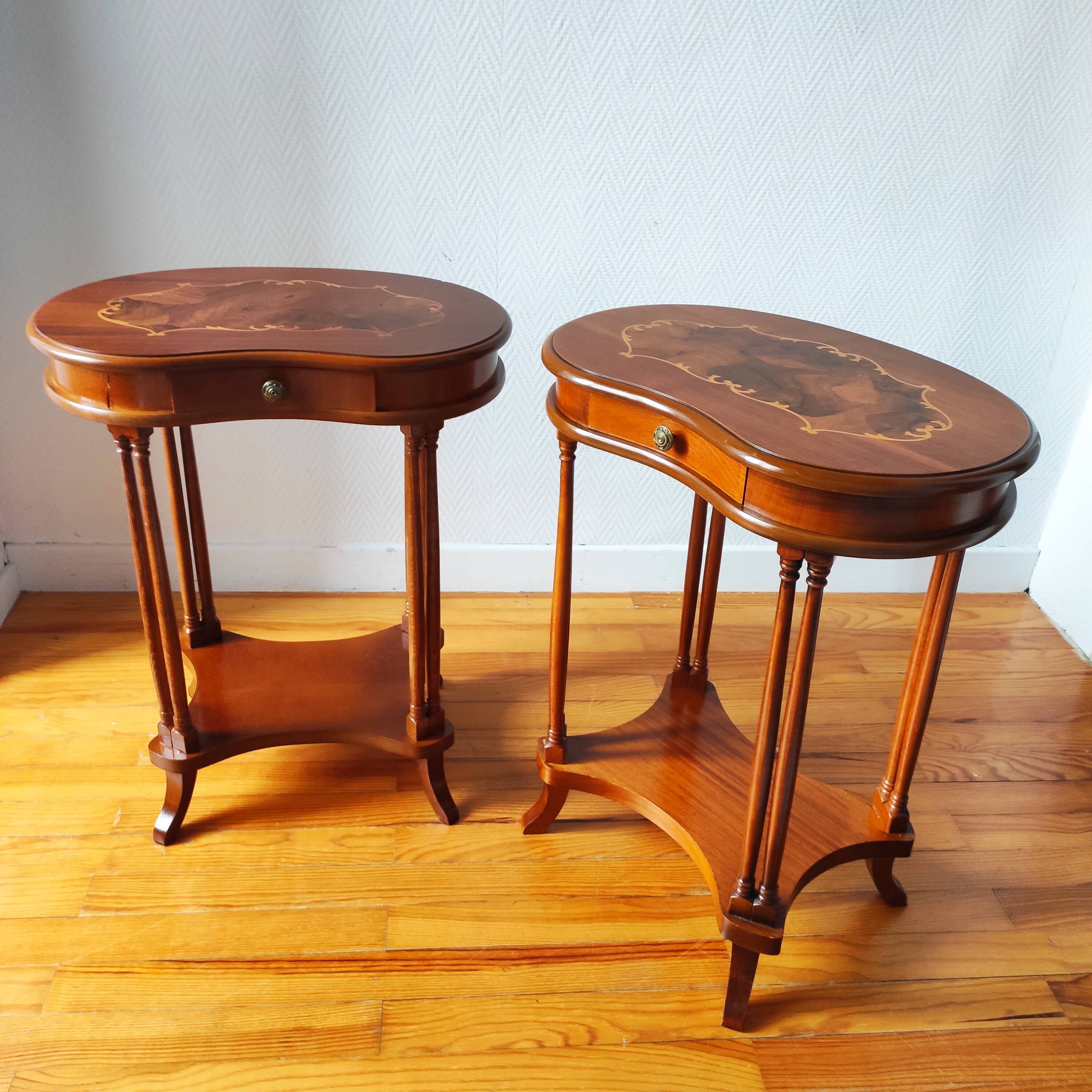 Pair of classic bedside tables.