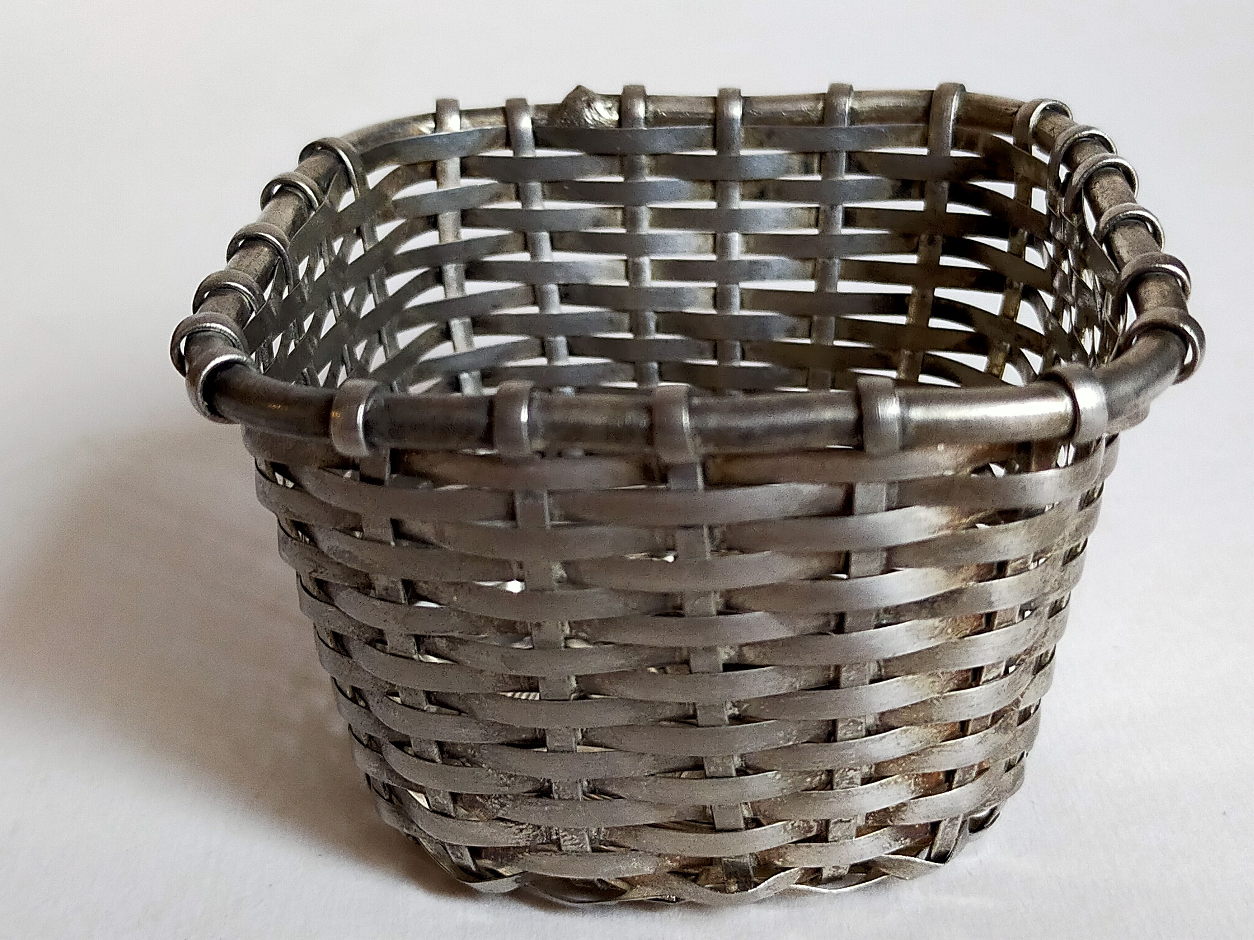 Set of three old thumbnail bins