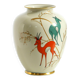 40s porcelain vase with handpainted wildlife motifs from PMR Bavaria Jaeger