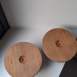 Bougeoirs en bois
