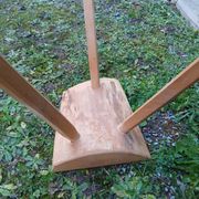Antique wooden tripod stool