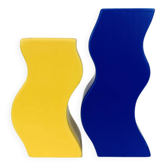 Paire de vases Asa, céramique années 80, vintage