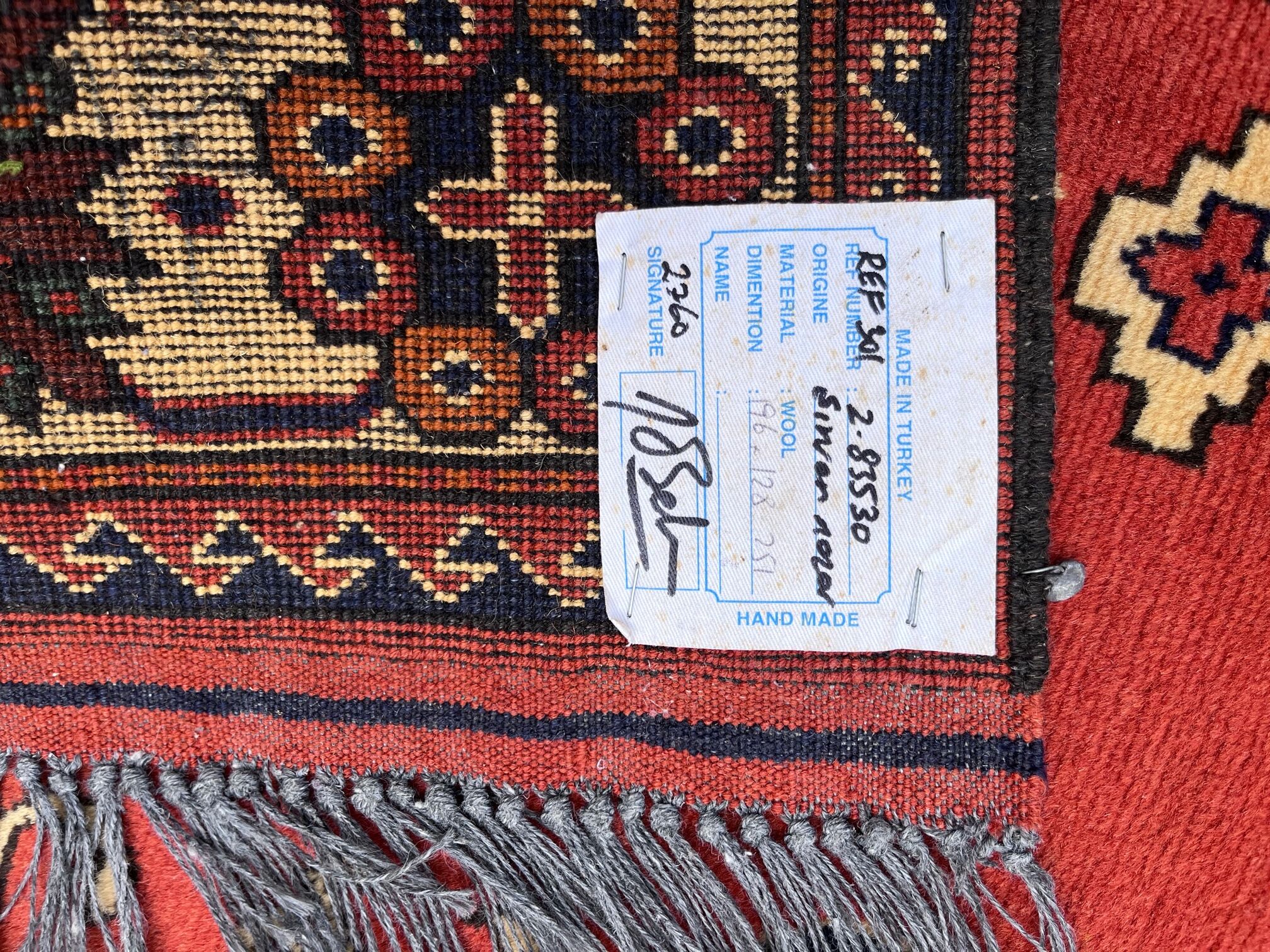 Tapis vintage en pur laine